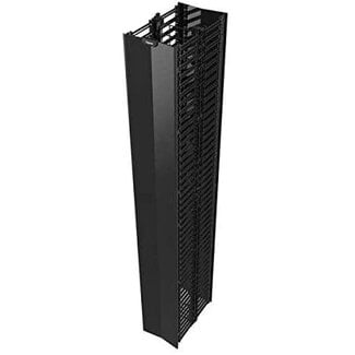 C2G QVMD712 Q-Series Vertical Manager, 7' Height X 12" Width, Single-Sided, Black