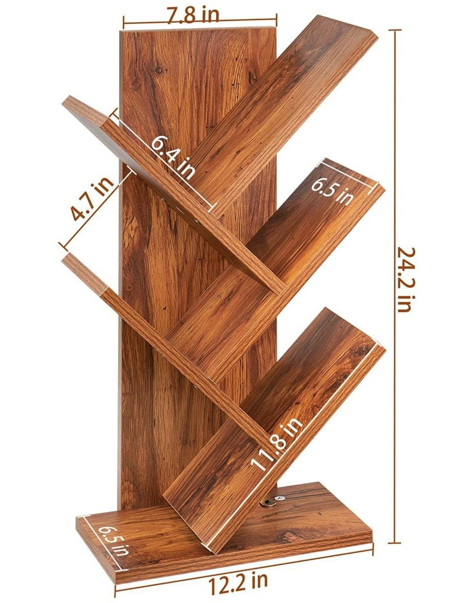 Tabletop Bookshelf, Tree Shape Bookshelf, Book Storage Organizer