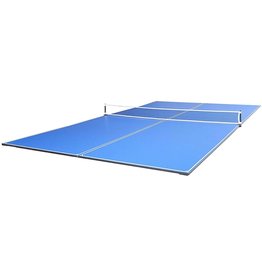 JOOLA JOOLA Tetra - 4 Piece Ping Pong Table Top for Pool Table - Includes Ping Pong Net Set - Full Size Table Tennis Conversion Top for Billiard Tables - Easy Assembly & Compact Storage - Incl. Foam Backing