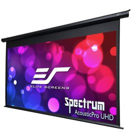 Elite Screens Elite Screens 125" Spectrum Electric Motorized Projector Screen, Diag 16:9, MoirÃ©-Free, Sound Transparent Perforated Weave 4K Ready Drop Down