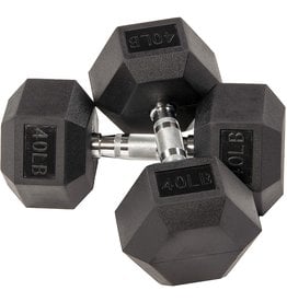 BalanceFrom BalanceFrom Rubber Encased Hex Dumbbell in Pairs or Singles