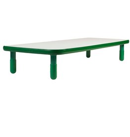 Children's Factory Angeles Baseline 72"x30" Rect. Table (AB747RPG12), Homeschool/Playroom Toddler Furniture, Kids Activity Table for Daycare/Preschool, 12" Legs, Green