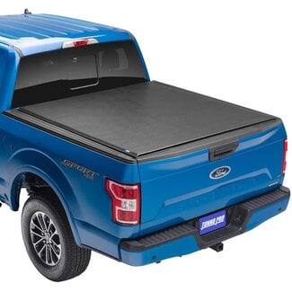 Tonno Pro Tonno Pro Lo Roll, Soft Roll-up Truck Bed Tonneau Cover | LR-5015 | Fits 2007 - 2021 Toyota Tundra w/ Utility Track System 8' 2" Bed (97.6"), Black