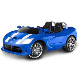 Kid Trax Kid Trax Dodge Viper SRT Convertible Toddler Ride On Toy, Ages 3 - 7 years old, 12 Volt Battery, Max Weight of 130 lbs, Two Seater, Working Lights, Blue