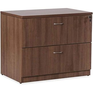 Lorell Lorell Essentials Lateral File, Walnut Top, Laminate Top