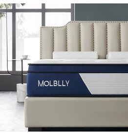 Molblly Full Mattress,Molblly 12 Inch Hybrid Mattress with Gel Memory Foam,Motion Isolation Individually Wrapped Pocket Coils Mattress,Pressure Relief,Back Pain Relief& Cooling Full Bed, Full Size Mattress