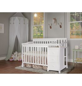 Dream On Me Dream On Me Jayden 4-in-1 Mini Convertible Crib And Changer in White, Greenguard Gold Certified, 56.75x29x41 Inch (Pack of 1)