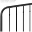 Modway Modway Lennon Modern Farmhouse Metal King Headboard in Black