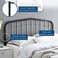 Modway Modway Lennon Modern Farmhouse Metal King Headboard in Black