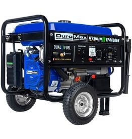 DuroMax DuroMax XP4400EH Dual Fuel Portable Generator-4400 Watt Gas or Propane Powered Electric Start-Camping & RV Ready, 50 State Approved, Blue and Black