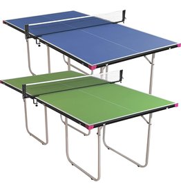 Butterfly Butterfly Junior Stationary Ping Pong Table - 3/4 Size Table Tennis Table - Space Saver Game Table for Game Room - Regulation Height Ping Pong Table - Sturdy Frame - Ships Assembled with Net , 7' x 4' x 2'6"