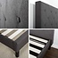 Zinus ZINUS Shalini Upholstered Platform Bed Frame / Mattress Foundation / Wood Slat Support / No Box Spring Needed / Easy Assembly, Dark Grey, King