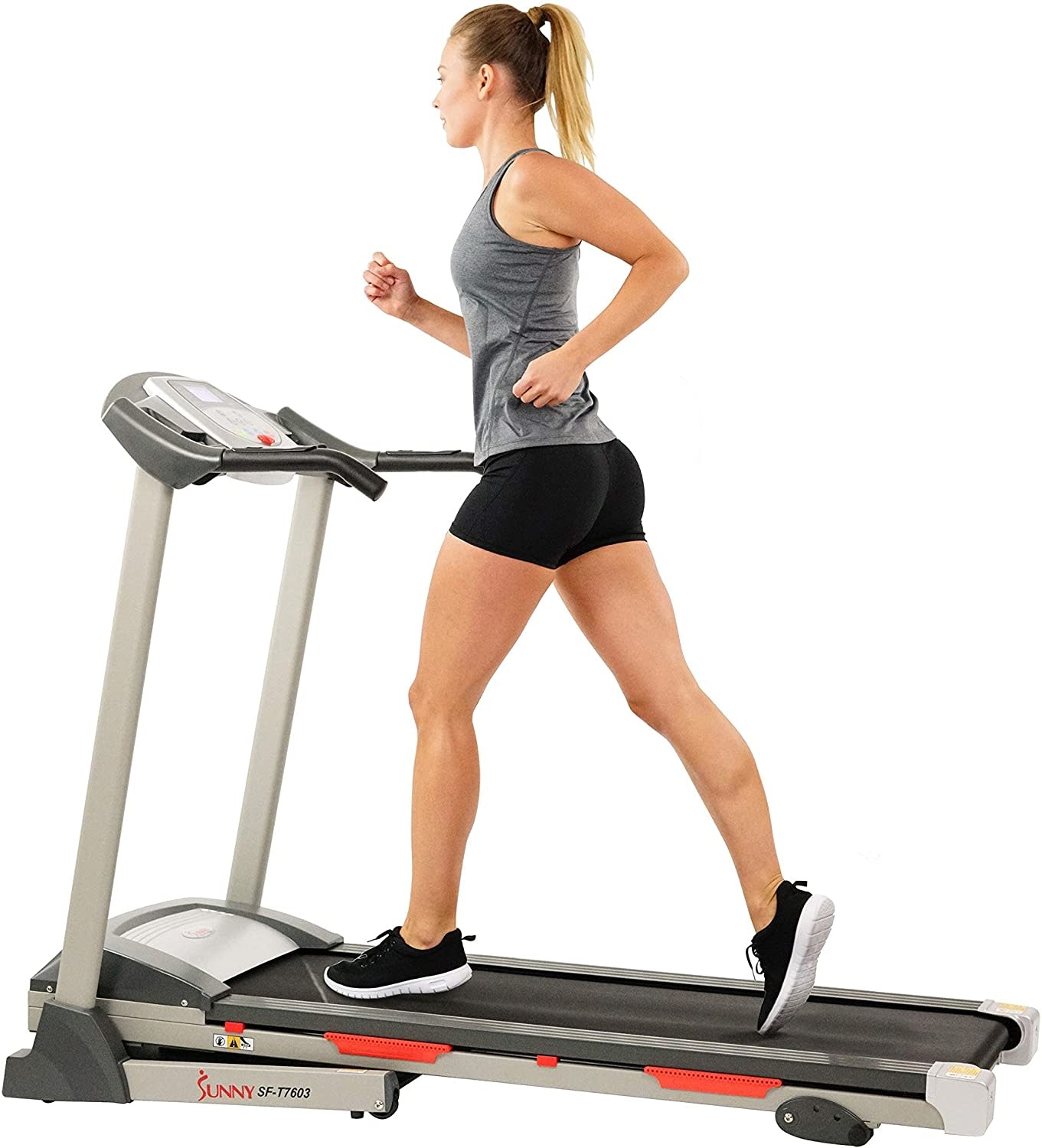Sunny Health & Fitness Exercise Treadmill, Motorized Running Machine for  Home with Folding, Easy Assembly, Sturdy, Portable and Space Saving -  SF-T7603, Grey - Amazing Bargains USA - Buffalo, NY