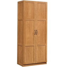 Sauder Sauder 419188 Storage Cabinet, L: 29.61" x W: 16.10" x H: 71.10", Highland Oak finish