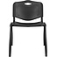 Flash Furniture Flash Furniture HERCULES Series 880 lb. Capacity Black Plastic Stack Chair