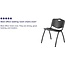 Flash Furniture Flash Furniture HERCULES Series 880 lb. Capacity Black Plastic Stack Chair