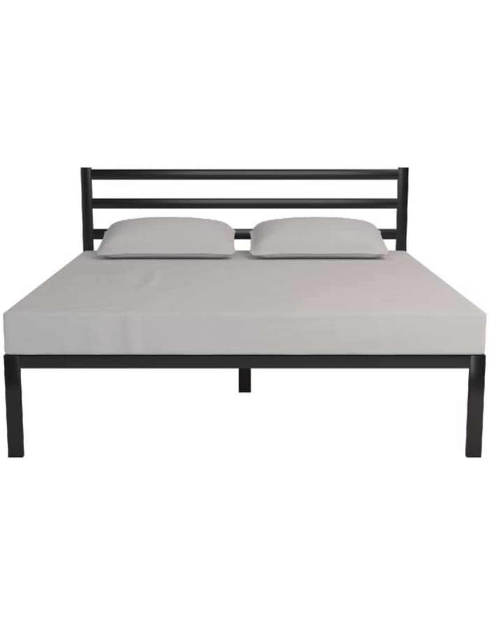 ZINUS Mia Metal Platform Bed Frame with Headboard / Wood Slat Support
