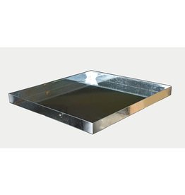 DR Quality Parts 32" x 30" 1.5" Heavy Duty Washer Machine Drain Pan, Galvanized Thick Steel Drip Tray Catch