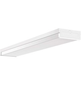 Wirefield LED 4FT Linear Commercial Ceiling Wraparound 40W Garage Light/Shop Light/Office Light Flush-Mount Fixture,3500K/4000K/5000K Selectable,Dimmable 0-10V,4400LM,Fluorescent Tube Replacement,UL/DLC Listed
