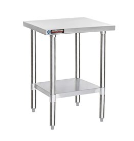 DuraSteel Food Prep Stainless Steel Table - DuraSteel 24 x 18 Inch Commercial Metal Workbench with Adjustable Under Shelf - NSF Certified - For Restaurant, Warehouse, Home, Kitchen, Garage