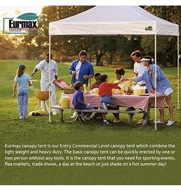 Eurmax Eurmax USA 10'x10' Ez Pop Up Canopy Tent Commercial Instant Canopies with Heavy Duty Roller Bag,Bonus 4 Sand Weights Bags (Yellow)
