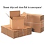 BOX USA B19123 Flat Corrugated Boxes, 19" x 12" x 3", Kraft (Pack of 25)