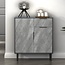 VISHOOK Storage Cabinet Sideboard with Drawer Home Office Modern Wood Furniture, Grey