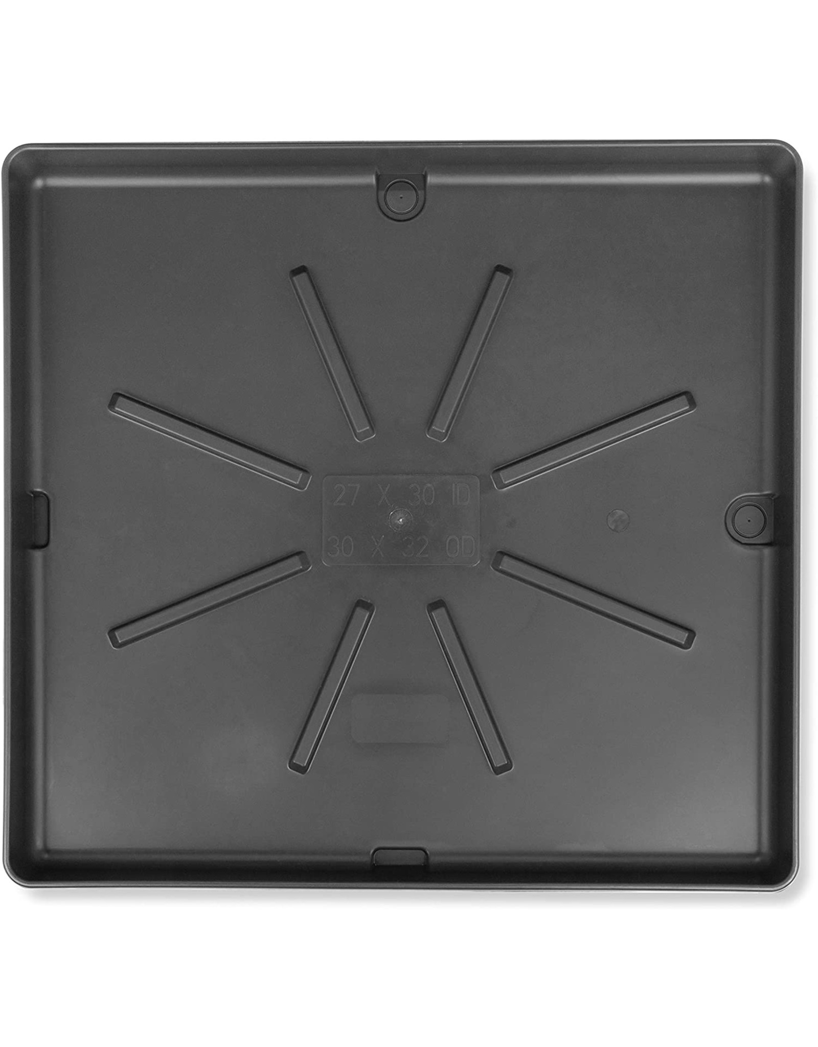 Camco 20750 Washing Machine Drain Pan with PVC Fitting, 30Inch x 32
