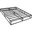 Amazon Basics Smart Box Spring Bed Base, 9-Inch Mattress Foundation - King Size, Tool-Free Easy Assembly