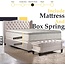 Mayton, 10-Inch Medium Plush Pillowtop Innerspring Mattress and 8" Wood Box Spring for Mattress, Full, Beige