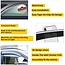 PLDDE 4pcs Smoke Tint with Chrome Trim Outside Mount Tape On/Clip On Style PVC Sun Rain Guard Window Visors Compatible with 2018-2021 Camry