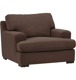 Amazon Brand Ã¢â‚¬â€œ Stone & Beam Lauren Down-Filled Oversized Living Room Accent Armchair, 46"W, Chocolate