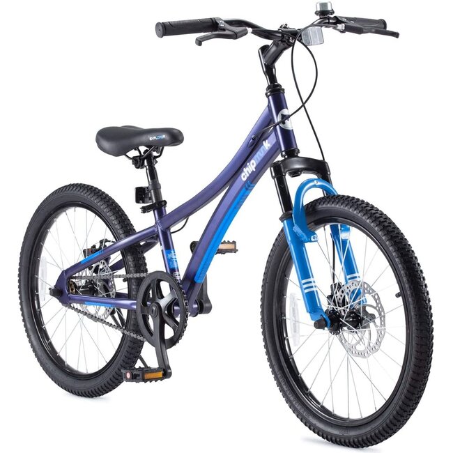 Royalbaby Boys Girls Kids Bike Explorer 20 Inch Bicycle for 7-12 Years Old Front Suspension Aluminum Child's Cycle with Disc Brakes Blue