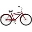 Schwinn Huron Adult Beach Cruiser Bike, Featuring 17-Inch/Medium Steel Step-Over Frames, 1-Speed Drivetrains, Red