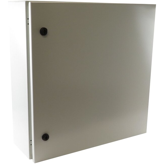 YuCo Enclosure YC-24X20X12-UL Nema 4, IP66 16 Gauge Single Door Hinge Cover Wall-Mount, Standard Indoor / Outdoor, With Back Plate & Mounting Hardware 24" H x 20" W x 12" D