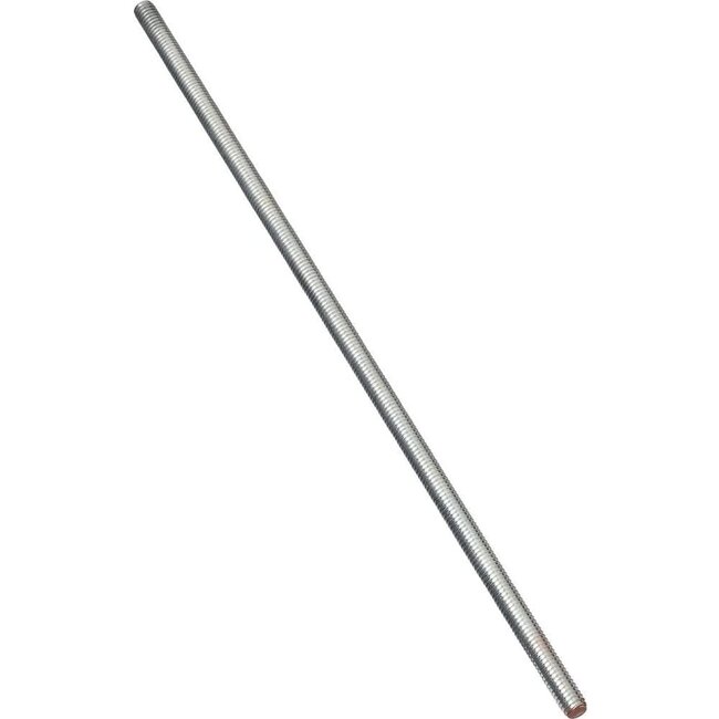 National Hardware N179-598 4000BC Steel Threaded Rod in Zinc plated
