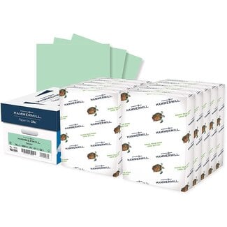 Hammermill Colored Paper, 20 lb Green Printer Paper, 8.5 x 11-10 Ream (5,000 Sheets) - Made in the USA, Pastel Paper, 103366C