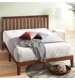 ZINUS Vivek Wood Platform Bed Frame with Headboard / Wood Slat Support / No Box Spring Needed / Easy Assembly, King