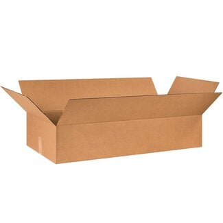 Boxes Fast BF40188 Cardboard Boxes, 40" x 18" x 8", Single Wall Corrugated, for Packing, Shipping, Moving and Storage, Kraft (Pack of 10)