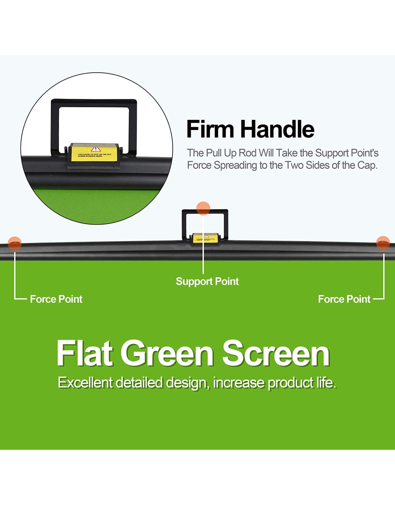 EMART Green Screen, Retracting Collapsible Chroma Key Panel Background