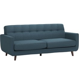 Amazon Brand Ã¢â‚¬â€œ Rivet Sloane Mid-Century Modern Sofa Couch, 79.9"W, Denim Blue