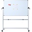 VIZ-PRO Double-Sided Magnetic Mobile Whiteboard,60 x 48 Inches Aluminum Frame & Stand