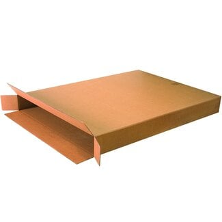Boxes Fast BF36548FOL Side Loading Corrugated Cardboard Shipping Boxes, 36" x 5" x 48", for Mirrors and Artwork, Kraft (Pack of 5)