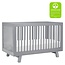 Babyletto Hudson 3-in-1 Convertible Crib with Toddler Bed Conversion Kit in Grey, Greenguard Gold Certified
