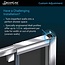 DreamLine Flex 28-32 in. W x 72 in. H Semi-Frameless Pivot Shower Door in Brushed Nickel, SHDR-22287200-04