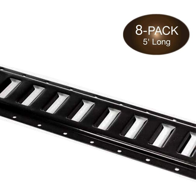 Eight 5' E-Track Tie-Down Rail, Powder-Coated Steel E-Track Tie-Downs 5'  Horizontal E-Tracks, Pack of 8 Bolt-On Tie Down Rails for Cargo on Pickups,  Trucks, Trailers, Vans - Amazing Bargains USA - Buffalo