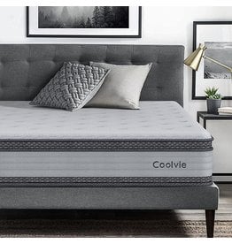 Product Twin Mattress, Coolvie 10 Inch Hybrid Mattress with Individually Pocket Coils and Dual Layer Cool Comfy Memory Foam, Hybrid Innerspring Mattress in a Box, Cushioning Euro Top Design, Medium Firm