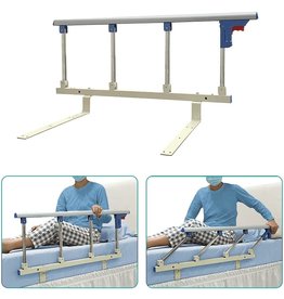 Product Bed Rails for Elderly Adults Rail Assist for Seniors Safety Bed Cane Guard Railing Bedrail Bar Collapsible Bed Side Grab Rail for Geriatric Handicap Handle Prevent Falling(37"x14", Only 1)