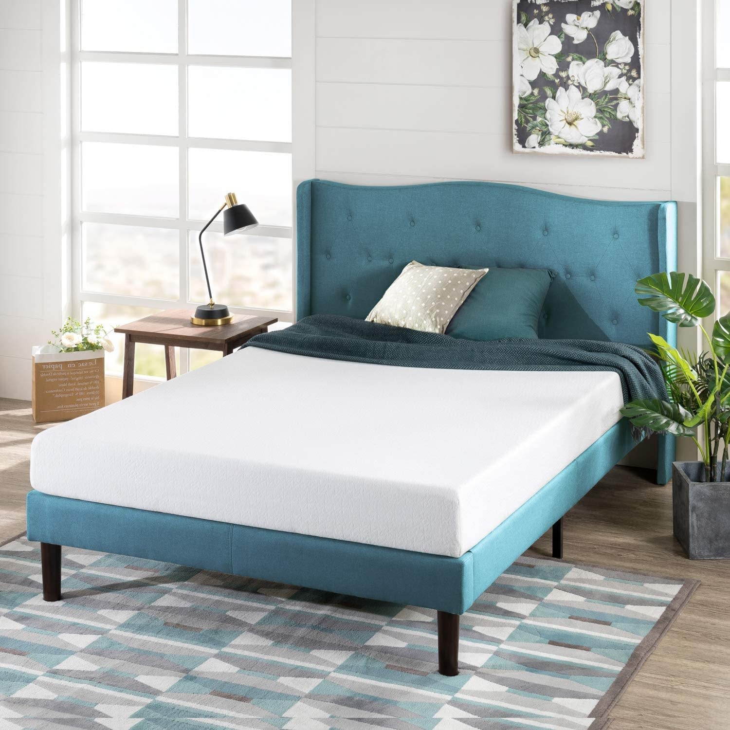 Green Tea Cooling Swirl Memory Foam Hybrid Mattress | Zinus