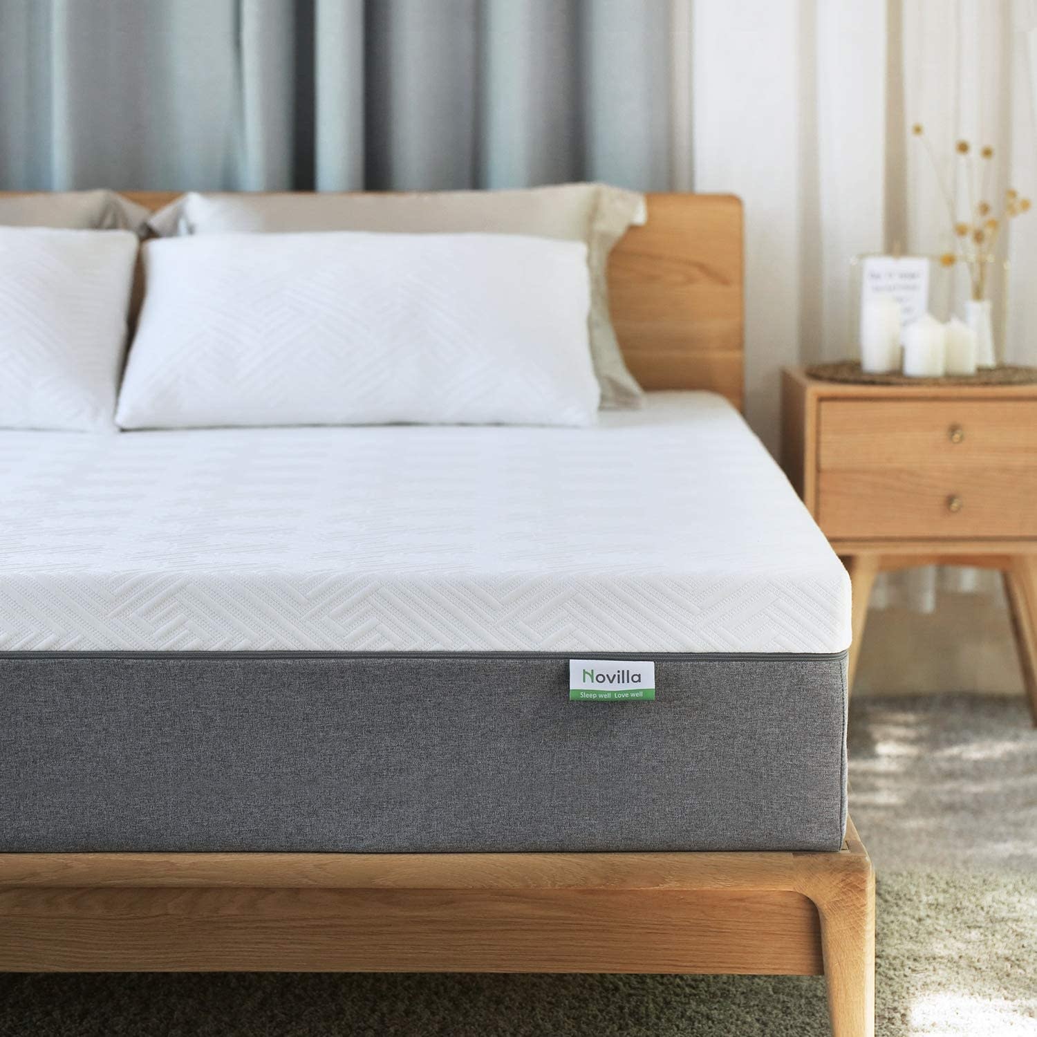 Novilla 10 12 Memory Foam Mattress In A Box Certipur-us